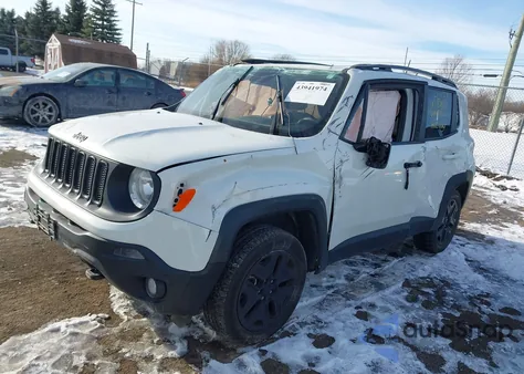 2018 Jeep Renegade Upland Edition 4X4 z USA, uszkodzony, nr VIN ZACCJBAB4JPH67433